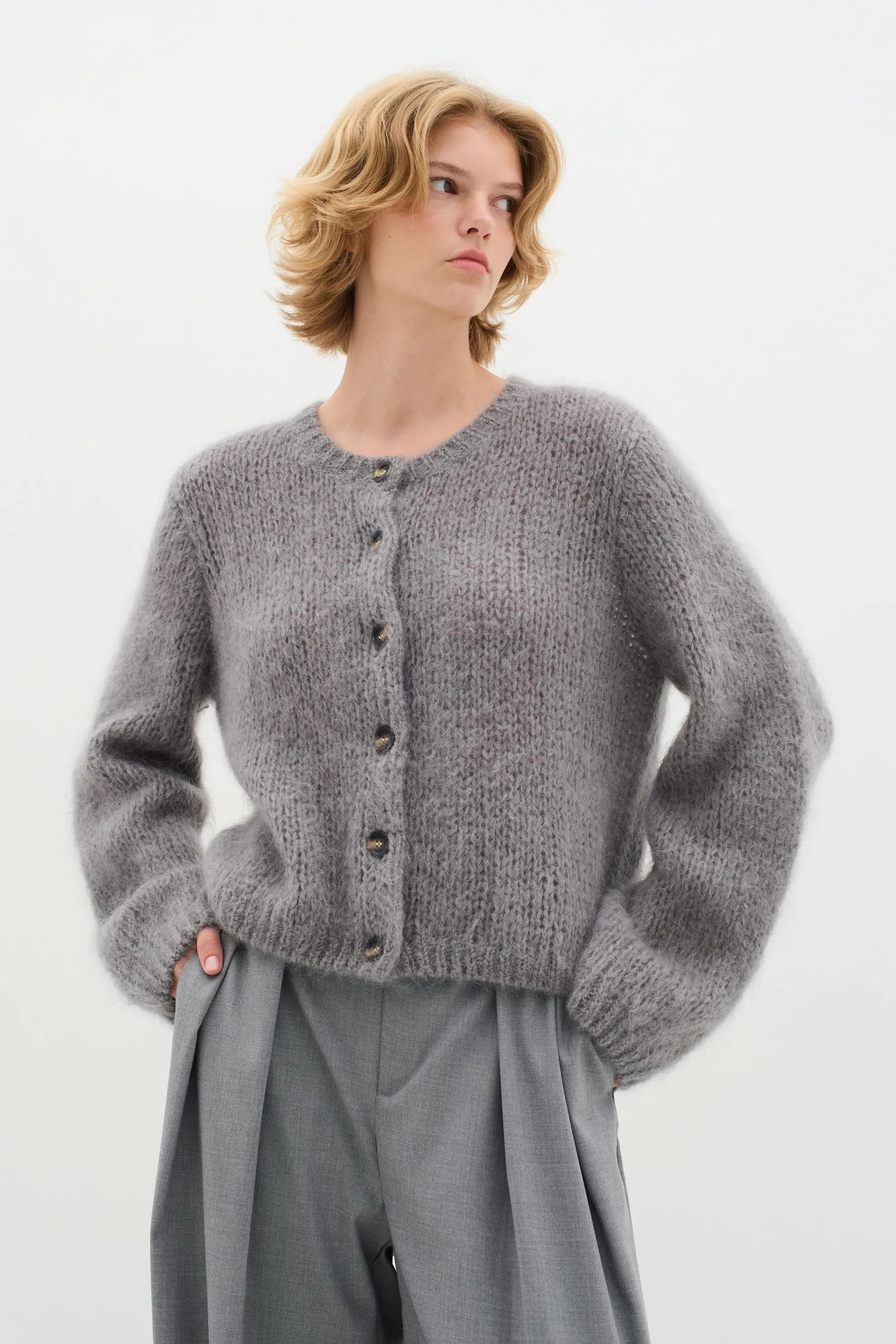 Sale JetraIW Mohair Cardigan Stickat