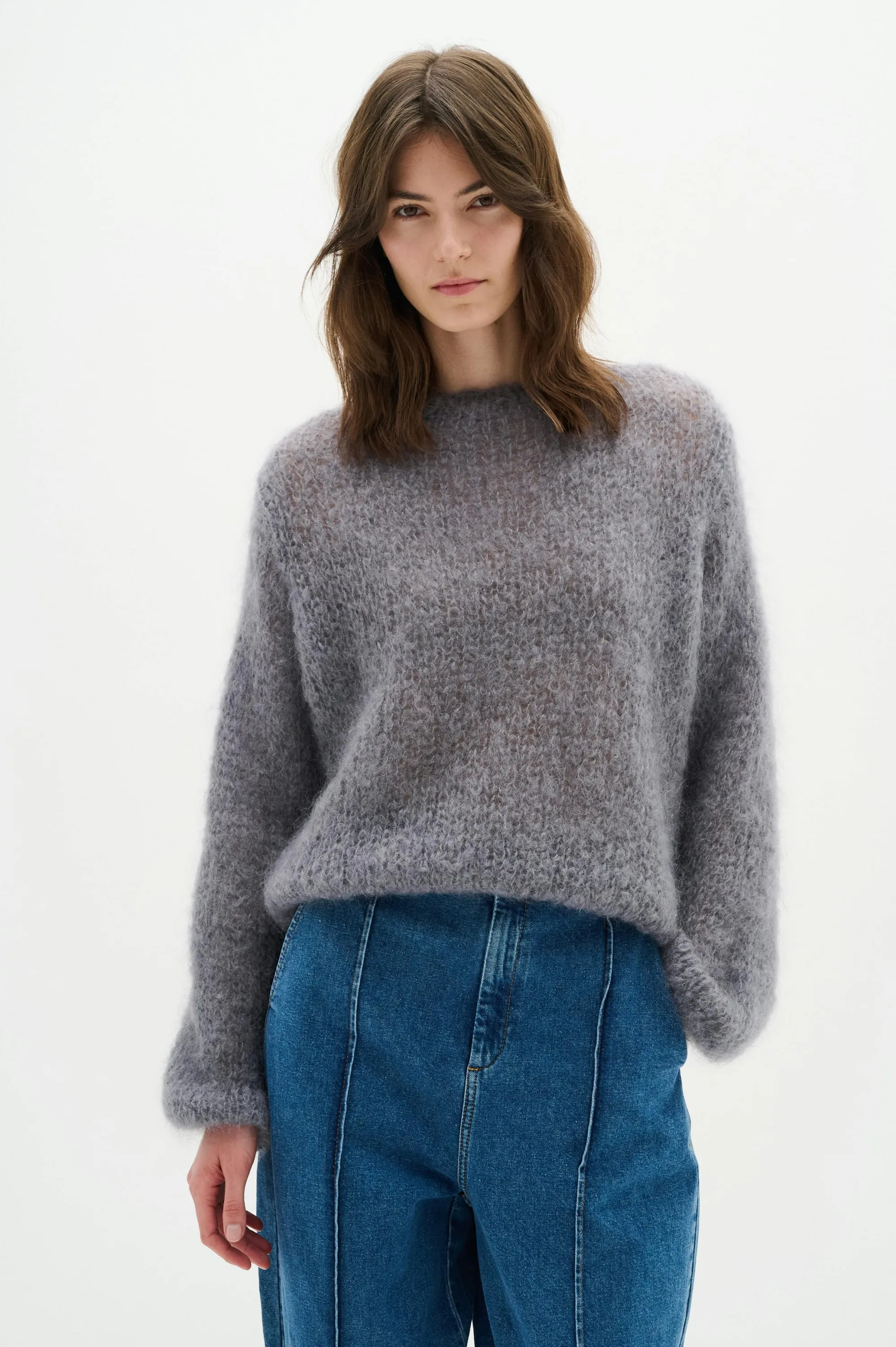 Fashion JetraIW Mohair Pullover Stickat